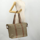 GUCCI GG Supreme Boston Bag Beige Gold 012 1095 6080 Auth 177807-24