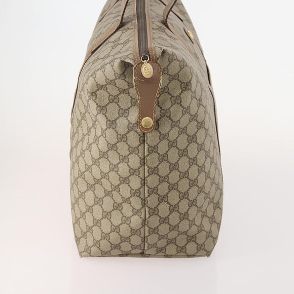 GUCCI GG Supreme Boston Bag Beige Gold 012 1095 6080 Auth 177807