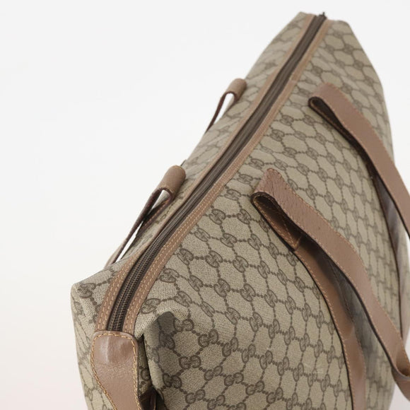 GUCCI GG Supreme Boston Bag Beige Gold 012 1095 6080 Auth 177807