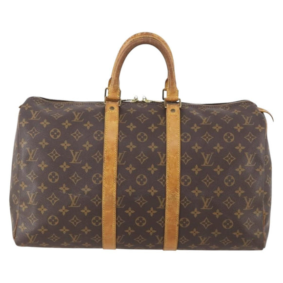 LOUIS VUITTON Monogram Keepall 45 Boston Bag M41428 LV Auth 177808