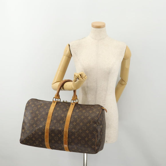 LOUIS VUITTON Monogram Keepall 45 Boston Bag M41428 LV Auth 177808