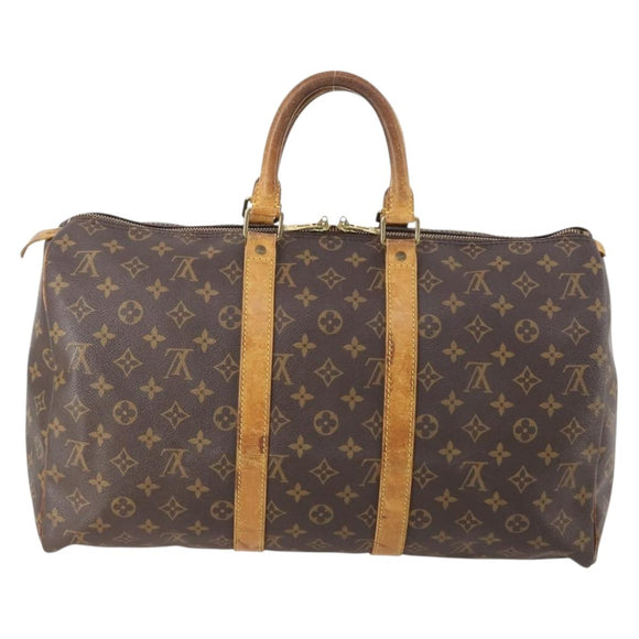LOUIS VUITTON Monogram Keepall 45 Boston Bag M41428 LV Auth 177808