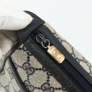 GUCCI GG Supreme Sherry Line Shoulder Bag PVC Navy Gold 89 02 032 Auth 177813-10