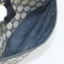 GUCCI GG Supreme Sherry Line Shoulder Bag PVC Navy Gold 89 02 032 Auth 177813-23