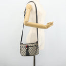 GUCCI GG Supreme Sherry Line Shoulder Bag PVC Navy Gold 89 02 032 Auth 177813-24