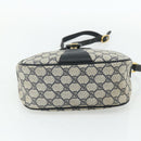 GUCCI GG Supreme Sherry Line Shoulder Bag PVC Navy Gold 89 02 032 Auth 177813-5