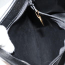 Christian Dior Hand Bag Leather Black Gold Auth 177815-23