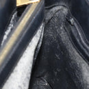CELINE Macadam Canvas Tote Bag PVC Leather Black Gold Auth 177820-18