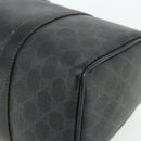 GUCCI GG Supreme Web Sherry Line Hand Bag PVC Black Gold 40 02 007 Auth 177821-10