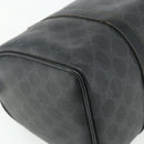 GUCCI GG Supreme Web Sherry Line Hand Bag PVC Black Gold 40 02 007 Auth 177821-13