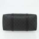 GUCCI GG Supreme Web Sherry Line Hand Bag PVC Black Gold 40 02 007 Auth 177821-9
