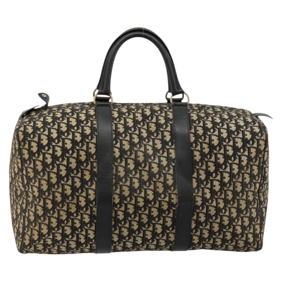 Christian Dior Trotter Canvas Boston Bag Navy Auth 177823