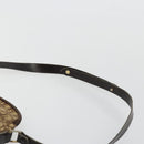 Christian Dior Trotter Canvas Shoulder Bag Brown Gold Auth 177825-8