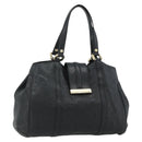 GUCCI GG Canvas Guccissima Tote Bag Leather Black Gold 233609 Auth 177826A-1