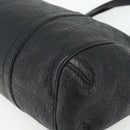GUCCI GG Canvas Guccissima Tote Bag Leather Black Gold 233609 Auth 177826A-10