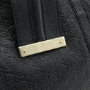 GUCCI GG Canvas Guccissima Tote Bag Leather Black Gold 233609 Auth 177826A-14