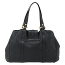 GUCCI GG Canvas Guccissima Tote Bag Leather Black Gold 233609 Auth 177826A-3