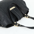 GUCCI GG Canvas Guccissima Tote Bag Leather Black Gold 233609 Auth 177826A-6