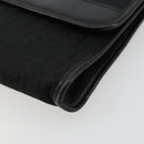 Christian Dior Trotter Canvas Chain Shoulder Bag Black Gold Auth 177828A-9