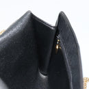 Christian Dior Trotter Canvas Chain Shoulder Bag Black Gold Auth 177828A-19