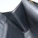 Christian Dior Trotter Canvas Chain Shoulder Bag Black Gold Auth 177828A-20