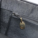 Christian Dior Trotter Canvas Chain Shoulder Bag Black Gold Auth 177828A-21