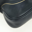 GUCCI Jackie Bamboo Shoulder Bag Leather Black Gold 281178 Auth 177840SAM-11