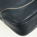 GUCCI Jackie Bamboo Shoulder Bag Leather Black Gold 281178 Auth 177840SAM-13