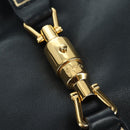 GUCCI Jackie Bamboo Shoulder Bag Leather Black Gold 281178 Auth 177840SAM-16