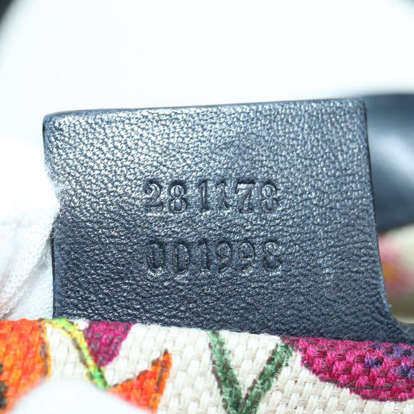 GUCCI Jackie Bamboo Shoulder Bag Leather Black Gold 281178 Auth 177840SAM