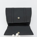CELINE Hand Bag Leather Black Gold Auth 177844-18