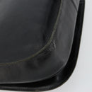SAINT LAURENT Shoulder Bag Leather Black Gold Auth 177846-17