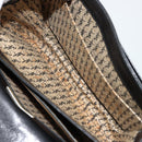 SAINT LAURENT Shoulder Bag Leather Black Gold Auth 177846-22