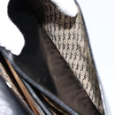 SAINT LAURENT Shoulder Bag Leather Black Gold Auth 177846-23