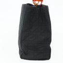 Christian Dior Canage Lady Dior Hand Bag Nylon Black Silver Auth 177847-4