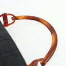 Christian Dior Canage Lady Dior Hand Bag Nylon Black Silver Auth 177847-8