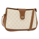 GUCCI GG Supreme Shoulder Bag PVC White Gold 116 02 076 Auth 177848-1