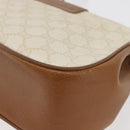 GUCCI GG Supreme Shoulder Bag PVC White Gold 116 02 076 Auth 177848-13