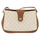 GUCCI GG Supreme Shoulder Bag PVC White Gold 116 02 076 Auth 177848-2
