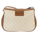 GUCCI GG Supreme Shoulder Bag PVC White Gold 116 02 076 Auth 177848-3
