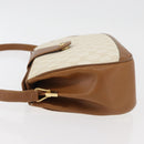 GUCCI GG Supreme Shoulder Bag PVC White Gold 116 02 076 Auth 177848-5