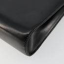GUCCI Shoulder Bag Leather Black Gold Auth 177849-15