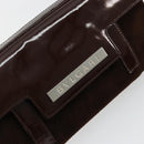 BVLGARI Shoulder Bag Corduroy Brown Silver Auth 177850A-14