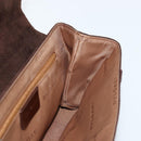 BVLGARI Shoulder Bag Corduroy Brown Silver Auth 177850A-18