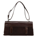 BVLGARI Shoulder Bag Corduroy Brown Silver Auth 177850A-3