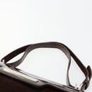 BVLGARI Shoulder Bag Corduroy Brown Silver Auth 177850A-8