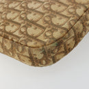 Christian Dior Trotter Canvas Shoulder Bag Brown Gold Auth 177851-16