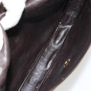 Christian Dior Trotter Canvas Shoulder Bag Brown Gold Auth 177851-12