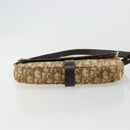 Christian Dior Trotter Canvas Shoulder Bag Brown Gold Auth 177851-5