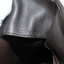 LOEWE Anagram Tote Bag Suede Brown Gold Auth 177858A-12